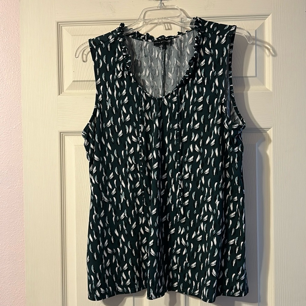 Ryan Wythe Dark Green Dressy Tank Top 2X
